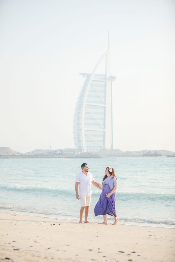 Maternity Photoshoot in dubai - Hey Mom & Dad, i can hear you !
