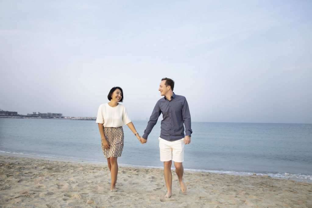 Holding tight feels right, when you are the perfect couple-photographer in dubai